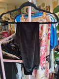 Black Velvet Leggings