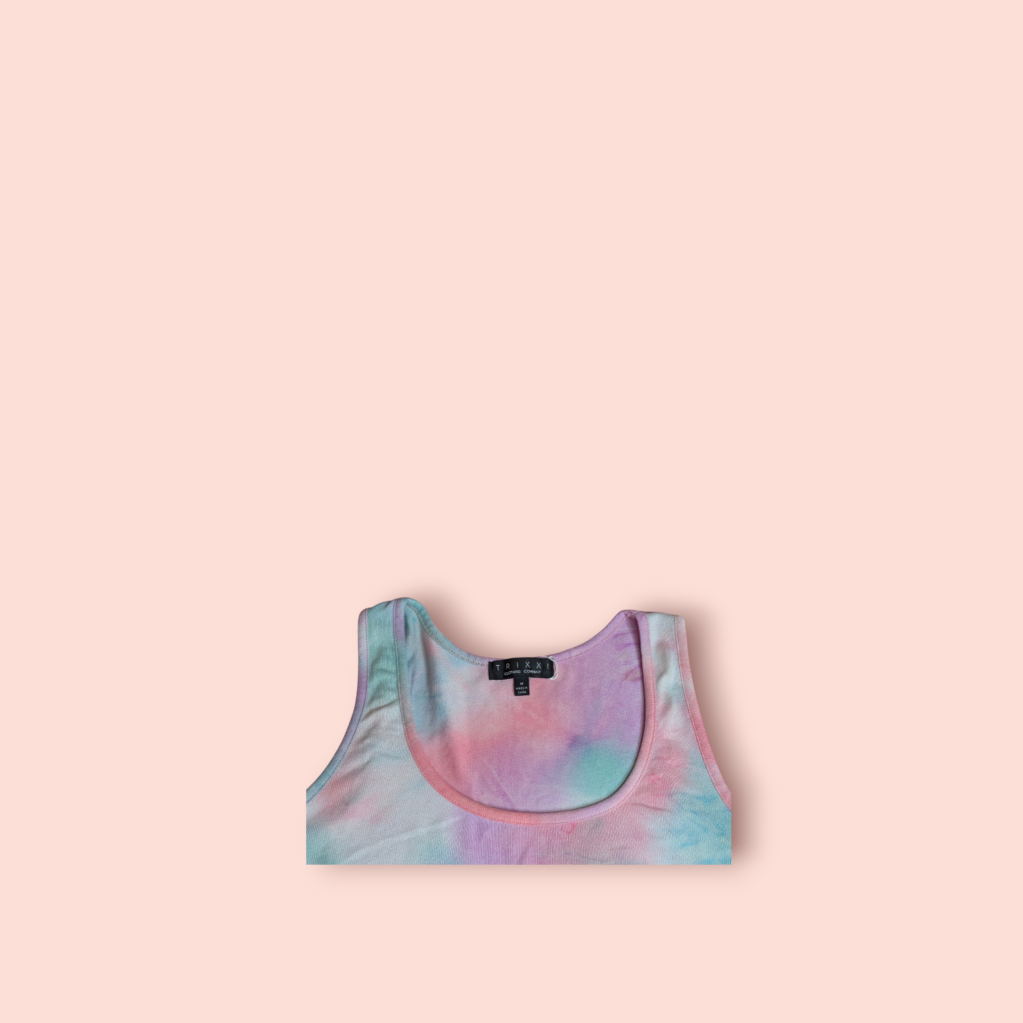 Pink Tie-dye Soft Cotton Tank