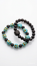 Turquoise Skull & Lava Rock