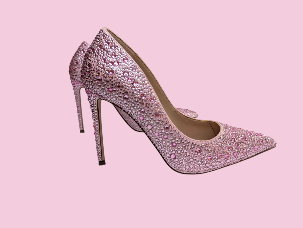 Pink Jeweled Steve Madden Pumps