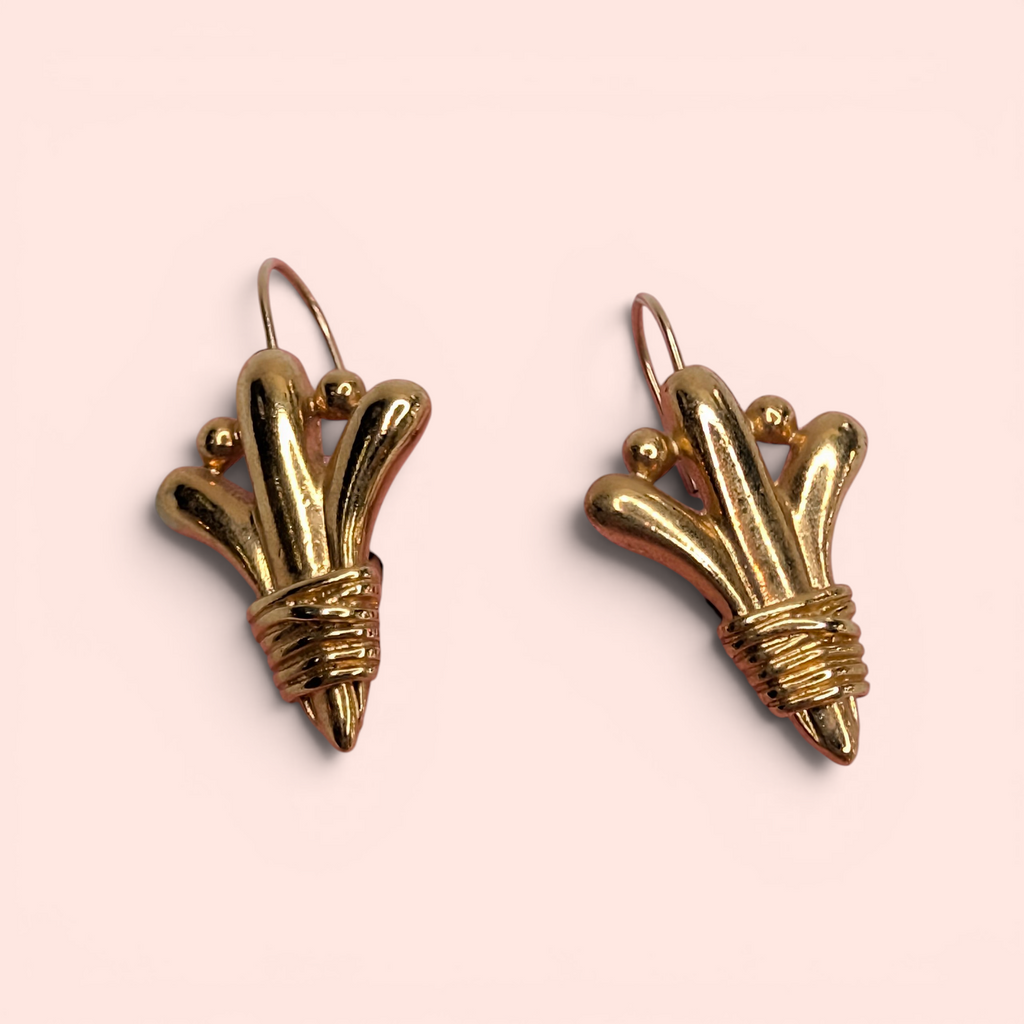 Vintage Gold Le Fluer Earings