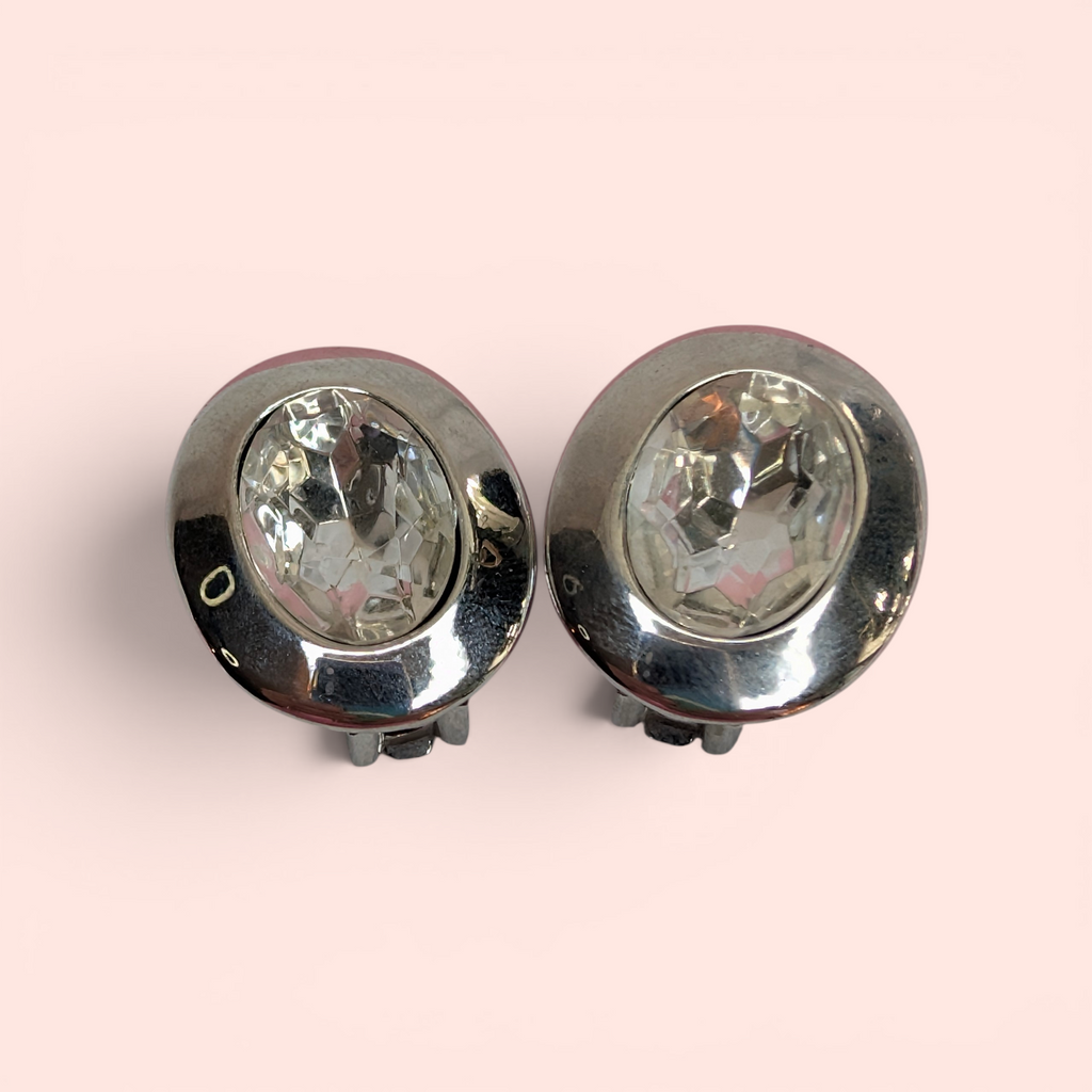Vintage Sterling Clip-On Earings