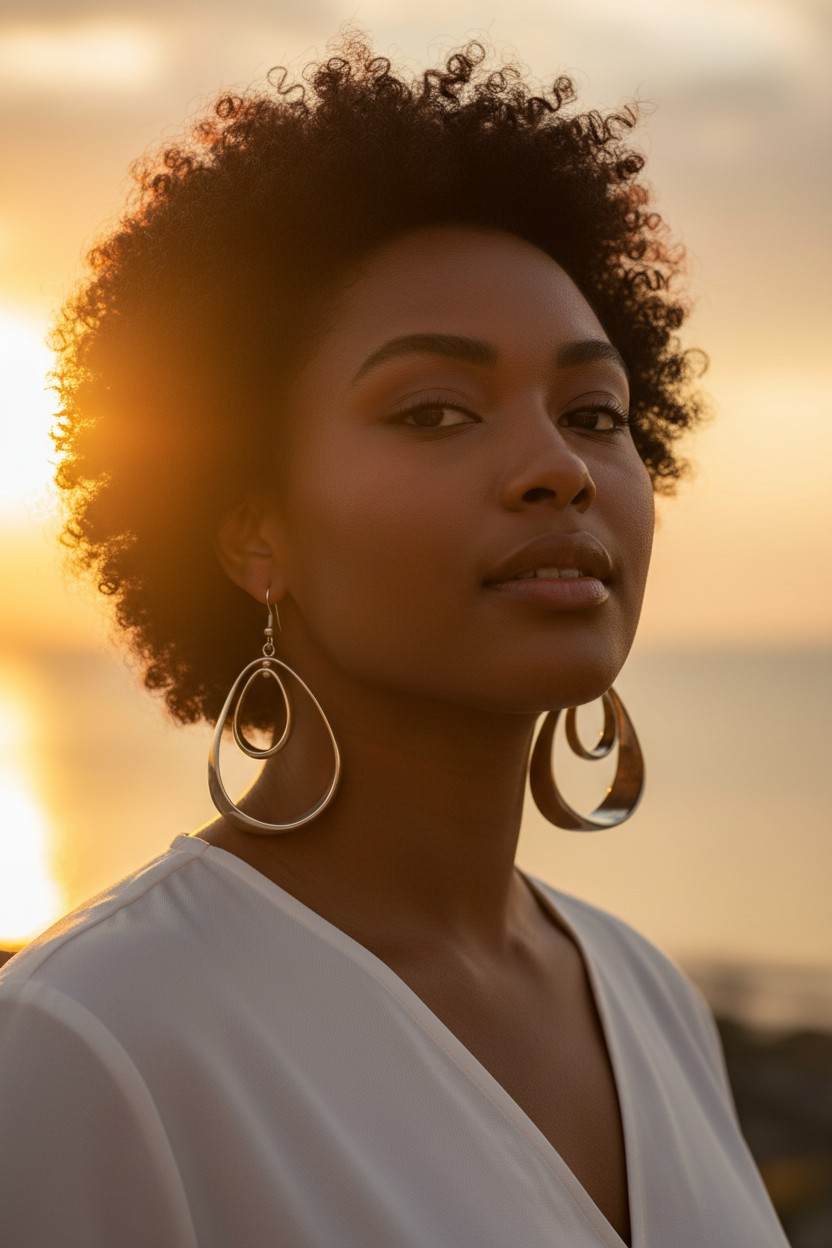 Vintage Gold Swing Earings
