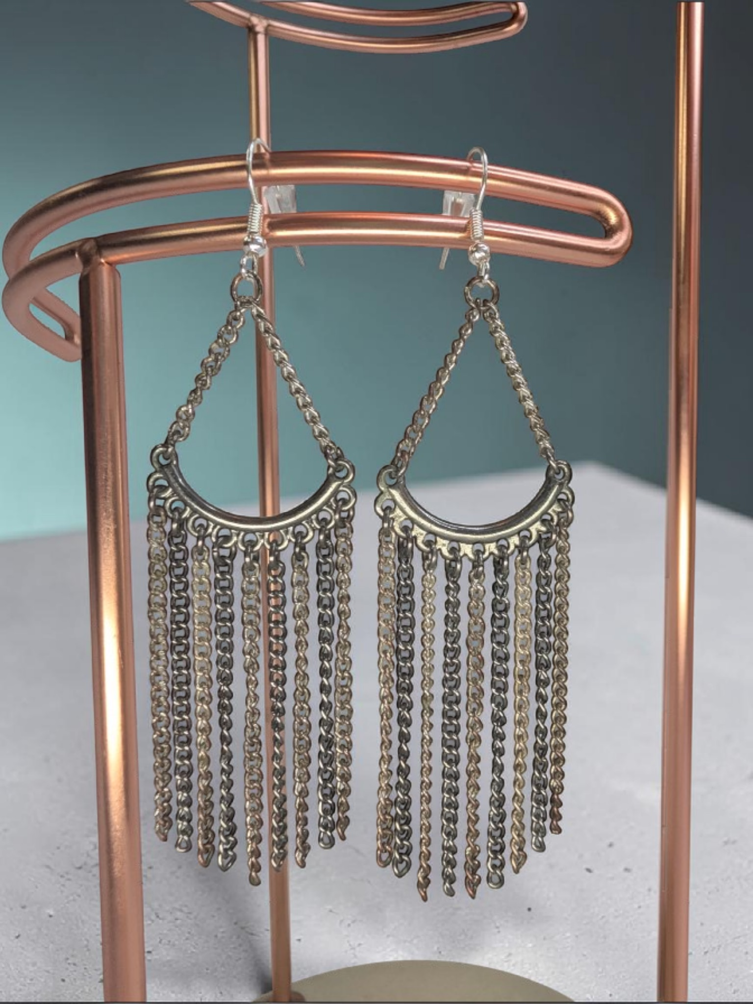 Reclaimed Fringe Earings