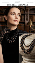 Multi-layered Obsidian Necklace