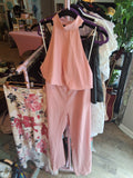 Pink Halter Jumpsuit