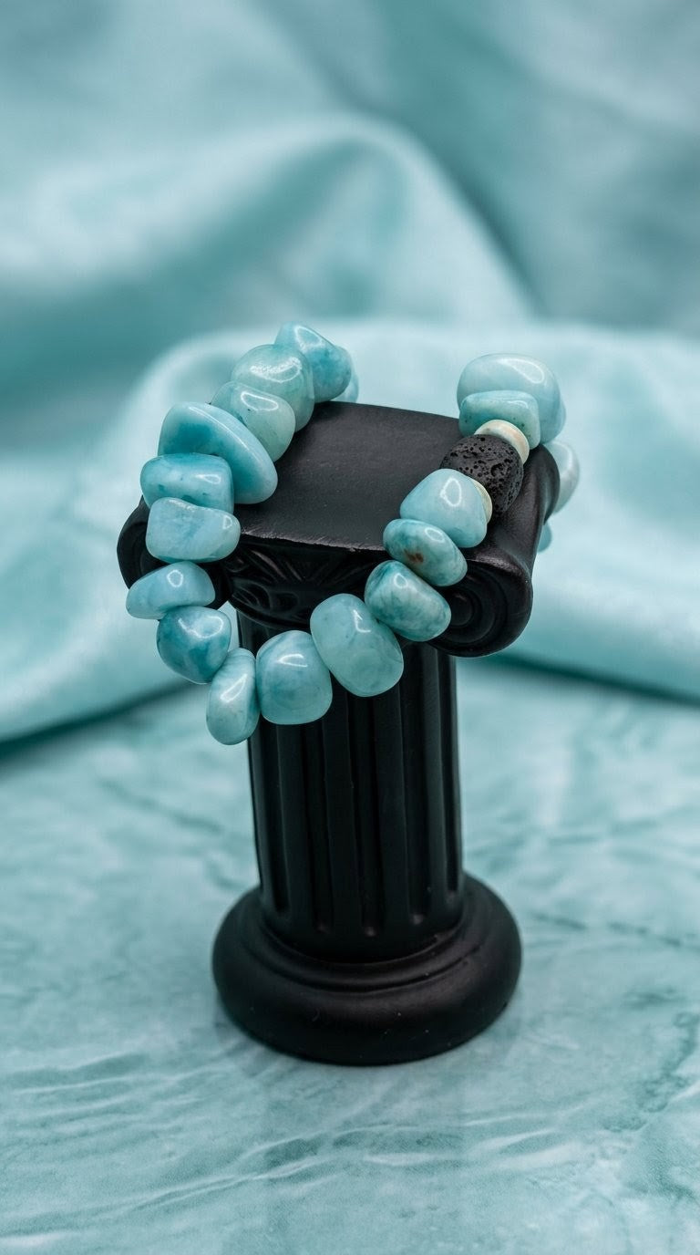 Amazonite & Lava Rock Scent Diffuser Bracelet