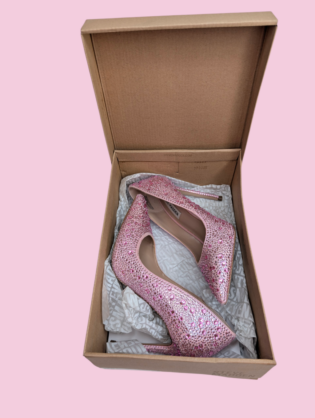 Pink Jeweled Steve Madden Pumps