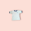Vintage Velvet Sheen College Graphic Baby Tee
